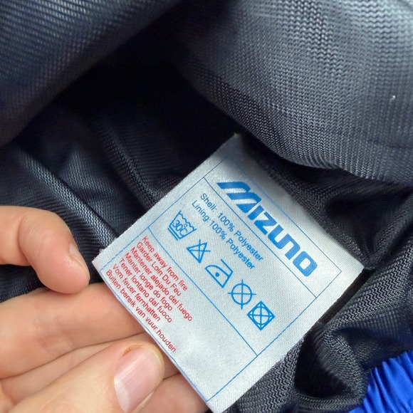 Mizuno Jacket Performance Wear Sports Mens XL Blue Long Sleeve - Picture 14 of 16